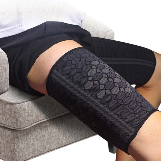 Thigh Sleeves Brace Knitted Compression Leg Sleeve Legwarmer Fitness Running Legs Support Pressurized Guard Muscle Strain Protector