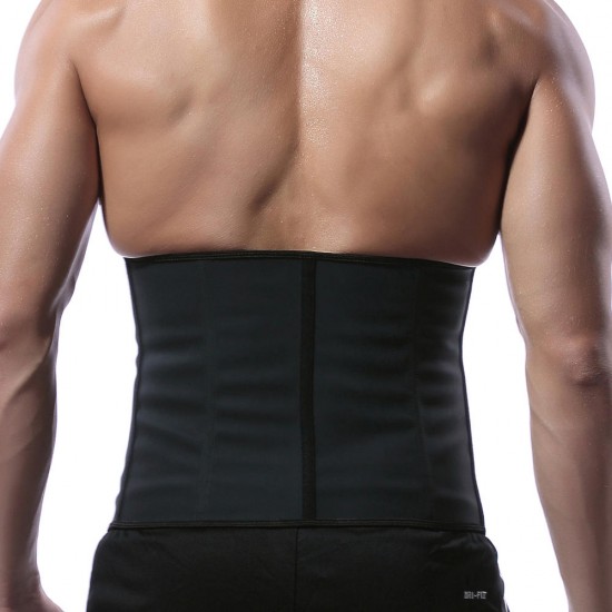 Men Plus Size Adjustable Waist Support Strap High Elasticity Tummy Tuck Waist Belt Waistband Body Shapewear Sports Fitness