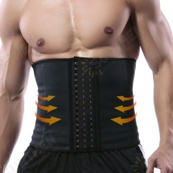 Men Plus Size Adjustable Waist Support Strap High Elasticity Tummy Tuck Waist Belt Waistband Body Shapewear Sports Fitness