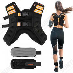 Weighted Vest with Reflective Strips Adjustable Weight Vest for Men and Women Strength Training Running Cycling