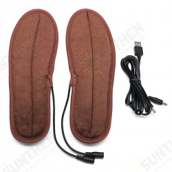 USB Electric Heating Insole Winter Warmer Shoe Feet Heater Breathable Washable Foot Pads