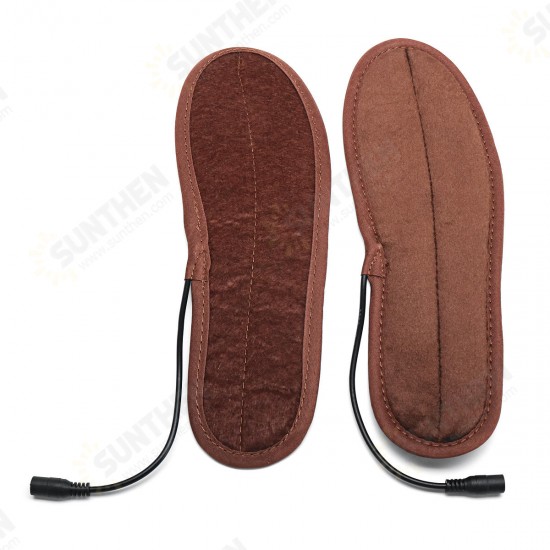 USB Electric Heating Insole Winter Warmer Shoe Feet Heater Breathable Washable Foot Pads