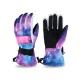 Woman and Man Waterproof Flannel Skiing Gloves Outdoor Camping Hiking Climbing Winter Warm Gloves Sports Gloves