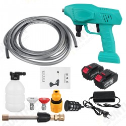 0-15000mAh Wireless Electric High Pressure Washer Car Washing Water Guns W/ 1/2 Battery For Dayi 0-15000mAh Wireless Electric High Pressure Washer Car Washing Water Guns W/ 1/2 Battery For Dayi