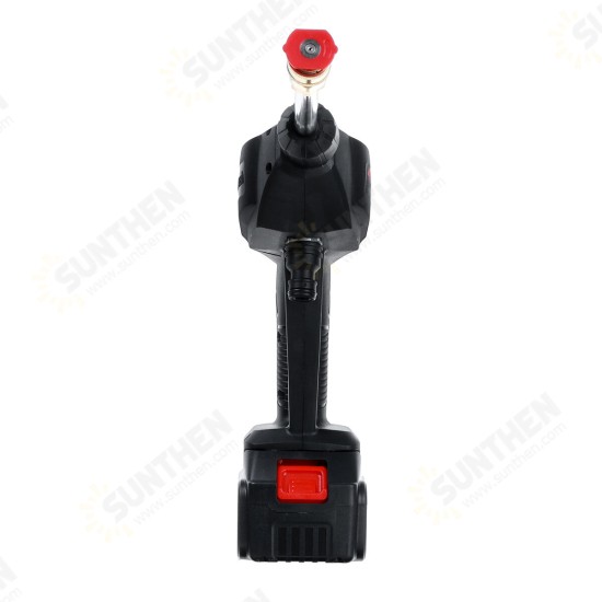 100-240V 12V/25V Cordless Pressure Cleaner Car Washer & Water Hose Nozzle Outdoor+2 Battery