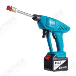 1000W 188VF/288VF/388VF High Pressure Washer Car Washing Self-priming Spray Guns Lance Cleaning Tool W/ 1/2 Battery For Makita