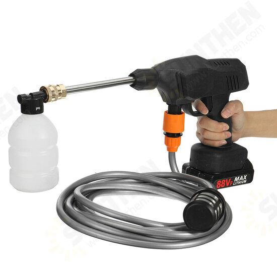 1200W 88VF Portable Cordless Car Washer High Pressure Car Household Washer Cleaner Guns Pumps Tool Fit Makita