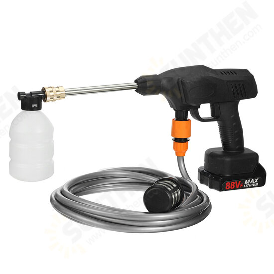 1200W 88VF Portable Cordless Car Washer High Pressure Car Household Washer Cleaner Guns Pumps Tool Fit Makita