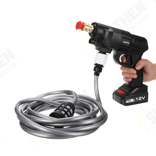 120W Car High Pressure Power Washer Spray Water Guns Nozzle Hose Tips Garden Wash