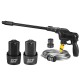 12V Cordless Electric High Pressure Washer Guns Portable Car Washing Machine Patio Car Cleaner W/ None/1/2 6000mAh Battery