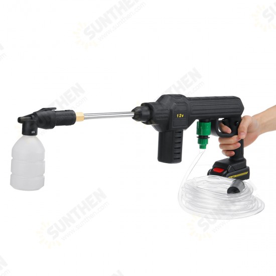 12V High Pressure Cordless Car Washer Washing Spray Guns Water Cleaner With 1/2pcs Battery