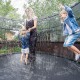 12m Spray Hose Trampoline Sprinkler Water Spray Kids Outdoor Enjoy Summer Backyard Water Park Game