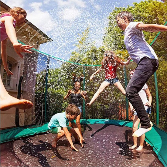 12m Spray Hose Trampoline Sprinkler Water Spray Kids Outdoor Enjoy Summer Backyard Water Park Game