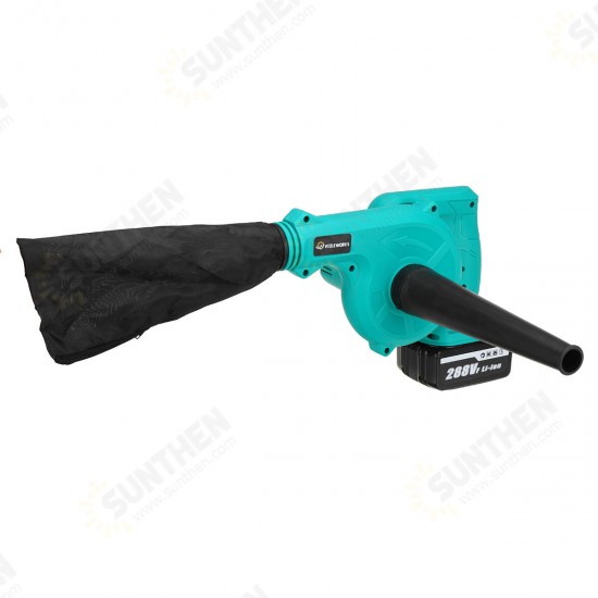 2 in 1 Cordless Rechargeable Air Blower Garden Leaf Blower Portable Electric Vacuum Snow Dust Cleaner W/ 1/2pcs Battery