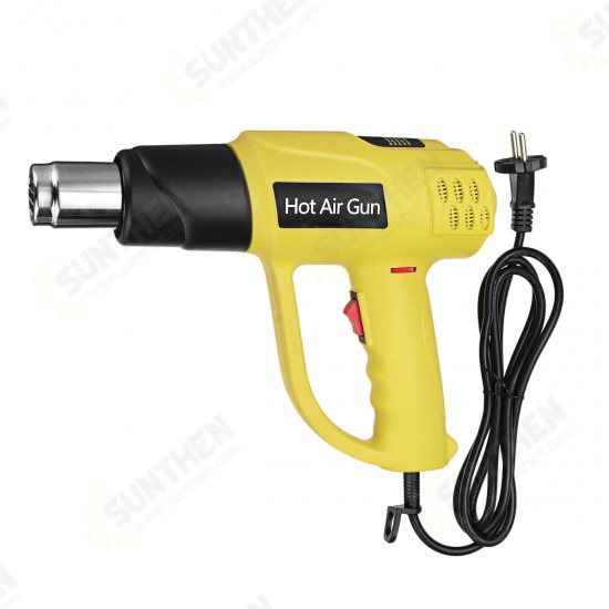 2000W Hot Air Heat Display Hot Air Gun Kit Electric Heat Guns With 4 Nozzles Stepless Speed Regulated