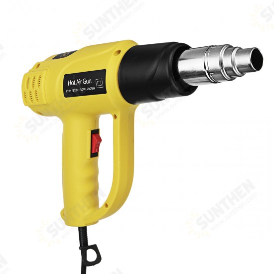 2000W Hot Air Heat Display Hot Air Gun Kit Electric Heat Guns With 4 Nozzles Stepless Speed Regulated