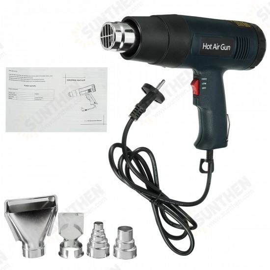 2000W Hot Air Heate LCD Temperature Display Hot Air Gun Kit Electric Heat Guns With 4 Nozzles