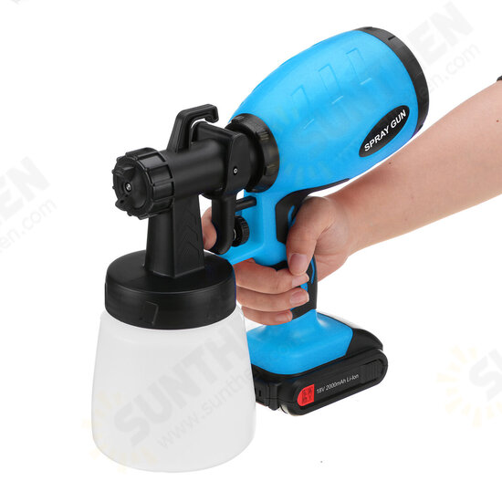 2000mAh Portable Electric Paint Sprayer Wireless Handheld Spray Guns Home Indoor Fence Painting Tool For Disinfection Atomization Painting