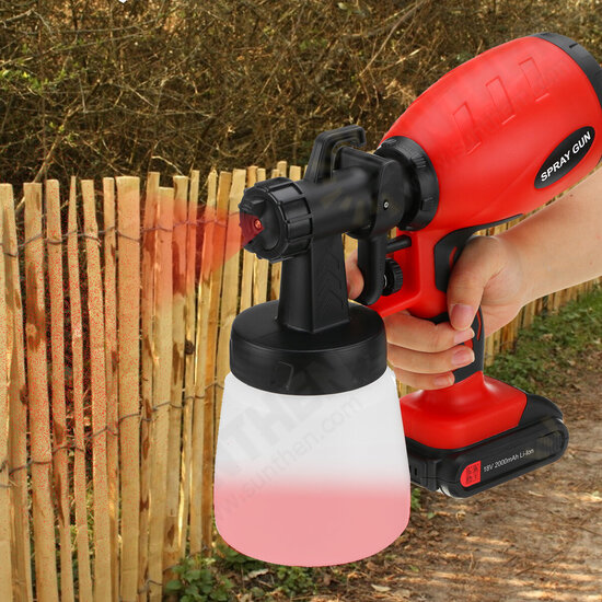 2000mAh Portable Electric Paint Sprayer Wireless Handheld Spray Guns Home Indoor Fence Painting Tool For Disinfection Atomization Painting