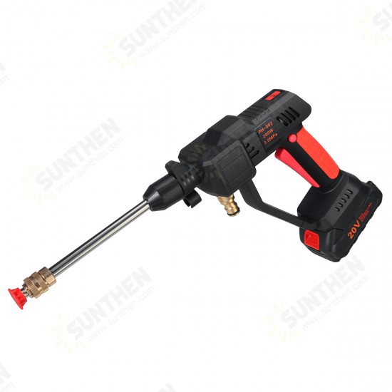 200W Cordless High Pressure Spayer Guns portable Car Washer Vehicle Cleaning Tool W/ 1/2 Battery