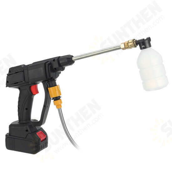 21V High Pressure Washer Car Washing Machine Water Washing Guns W/ 1/2pcs Battery For Makita