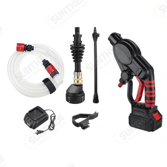 21V Multifunctional Cordless Pressure Cleaner Washer Sprayer Water Hose Nozzle Pump with Battery