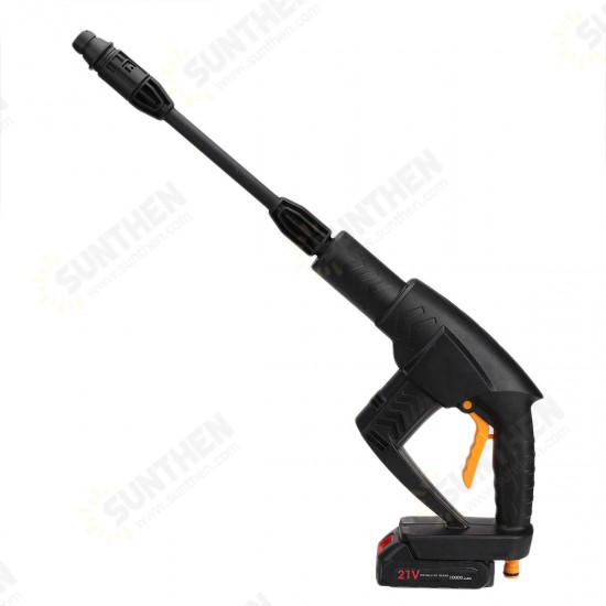 21V Portable High Pressure Washer Cordless Car Washing Guns Sprayer Water Cleaner W/ 12V/21V Battery