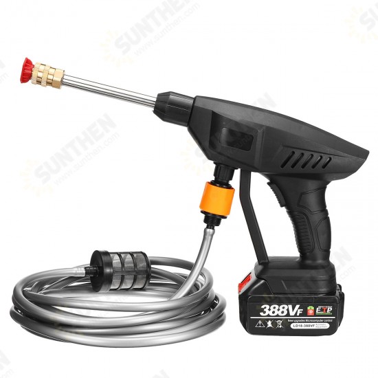 22000mah 388VF High-pressure Water Pump Car Waher Guns Portable Cordless Electric Sprayer Cleaner Tools Fit Makita