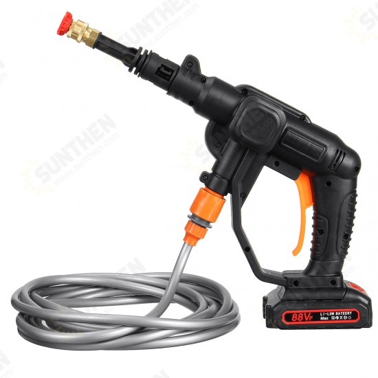 24V 507psi Wireless High Pressure Washer Cleaner Car Washing Machine Water Spray Guns W/ None/1/2 Battery