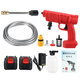 24V Cordless High Pressure Washer Car Washing Water Guns Cleaning Machine Kit w/ 1/2 Battery