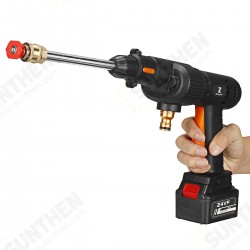 24V Wireless Car Waher 10000mAH With Battery Indicator Electric High Pressure Washer Car Washing Machine Foam Spray Guns w/ Battery 24V Wireless Car Waher 10000mAH With Battery Indicator Electric High Pressure Washer Car Washing Machine Foam Spray Guns w/ Battery