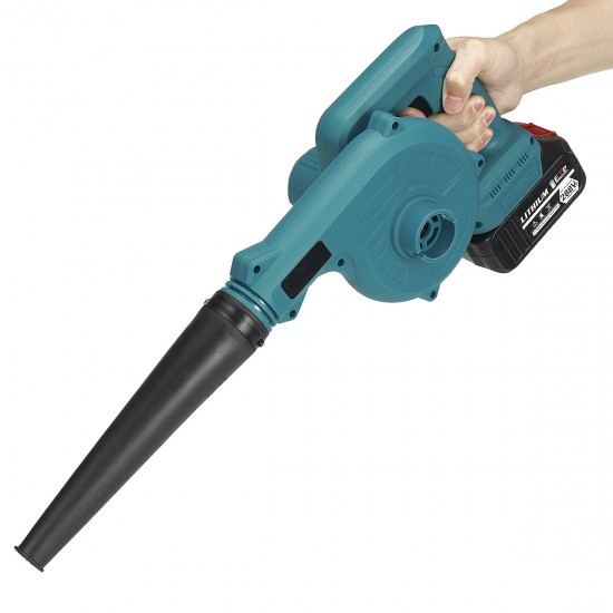 288VF 15000mAh 18000RPM Handheld Cordless Electric Air Blower Variable Speed Leaf Blower Vacuum Dust Collector Cleaner Home Garden W/ 2 Battery