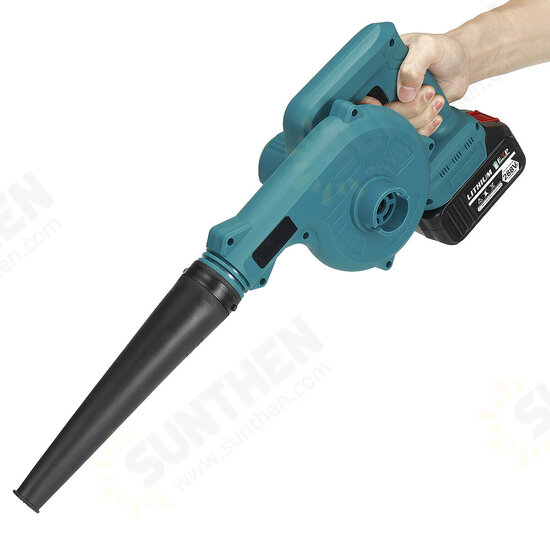 288VF 15000mAh 18000RPM Handheld Cordless Electric Air Blower Variable Speed Leaf Blower Vacuum Dust Collector Cleaner Home Garden W/ 2 Battery