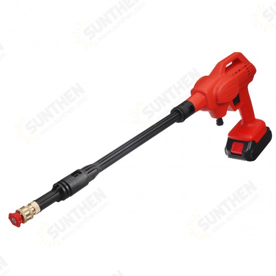 300W High Pressure Washer Electric Car Washing Pump Car Cleaning Machine Water Spray Guns W/ 1/2 Battery