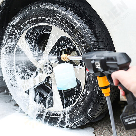 300W/500W High Power Car Washing Guns Wireless Rechargeable Car Washer High-pressure Water Pump W/ 1pc Battery US Plug 300W/500W High Power Car Washing Guns Wireless Rechargeable Car Washer High-pressure Water Pump W/ 1pc Battery US Plug