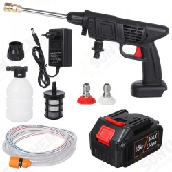 36V High Pressure Washer Cleaner Pumps Electric Cordless Car Washing Guns Water Hose Cleaning W/ 1/2pcs Battery 36V High Pressure Washer Cleaner Pumps Electric Cordless Car Washing Guns Water Hose Cleaning W/ 1/2pcs Battery