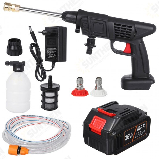 36V High Pressure Washer Cleaner Pumps Electric Cordless Car Washing Guns Water Hose Cleaning W/ 1/2pcs Battery 36V High Pressure Washer Cleaner Pumps Electric Cordless Car Washing Guns Water Hose Cleaning W/ 1/2pcs Battery
