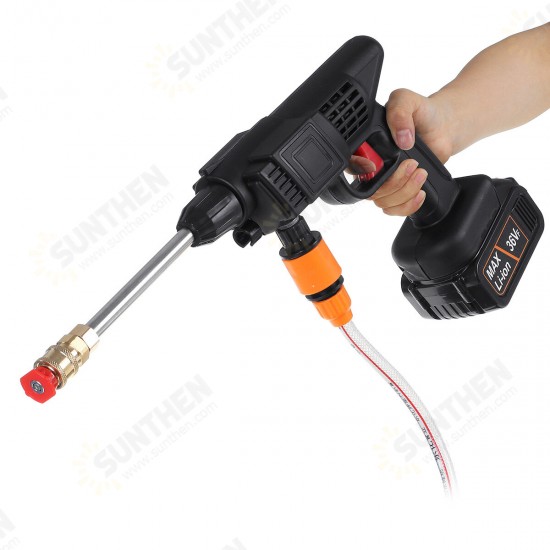 36V High Pressure Washer Cleaner Pumps Electric Cordless Car Washing Guns Water Hose Cleaning W/ 1/2pcs Battery