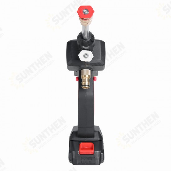 3L/Min 2000mAh High Pressure Washer Car Washing Machine Water Spray Guns Nozzle Wand Attachment Home W/ Battery