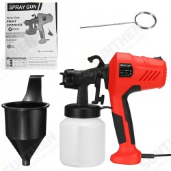400W 800ml Electric Paint Sprayer Flow Control Airbrush Easy Spraying Painting Tool