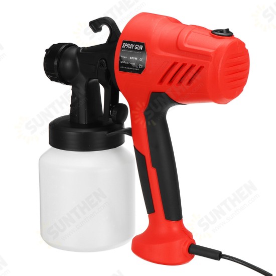 400W 800ml Electric Paint Sprayer Flow Control Airbrush Easy Spraying Painting Tool