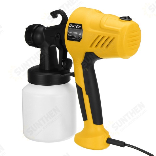 400W 800ml Electric Paint Sprayer Flow Control Airbrush Easy Spraying Painting Tool