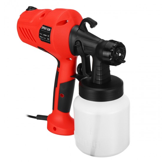 400W 800ml Electric Paint Sprayer Flow Control Airbrush Easy Spraying Painting Tool