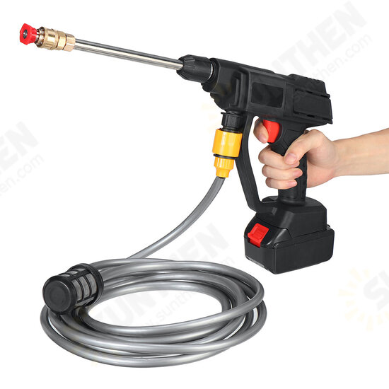 48V Portable High Pressure Washer Cordless Car Washing Machine Spray Guns Water Cleaner W/ None/1/2pcs Battery Also For Makita Battery