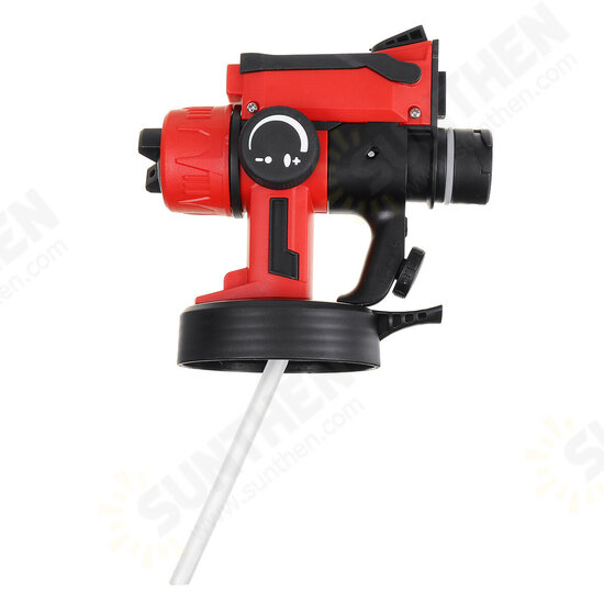 550W Cordless Electric Spray Guns 800ML Lighting Paint Sprayer Wood Wall Fences Painting Tool W/ Battery