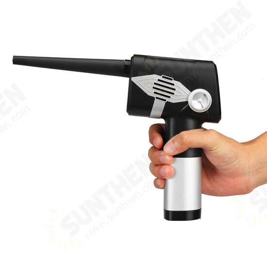 6000mAh 40000rpm Electric Brushless Hand-held Blower 3 Gears LED Display with Nozzles