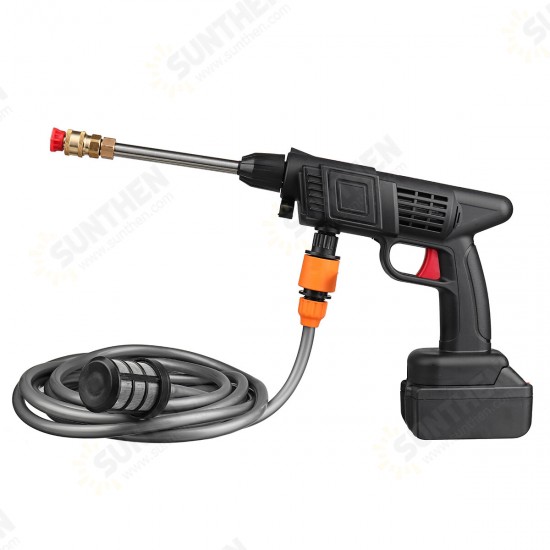 600W 20000mAh Wireless High Pressure Car Washer Guns Portable Water Pump Kit Handheld Sprayer W/ 1/2pcs Battery