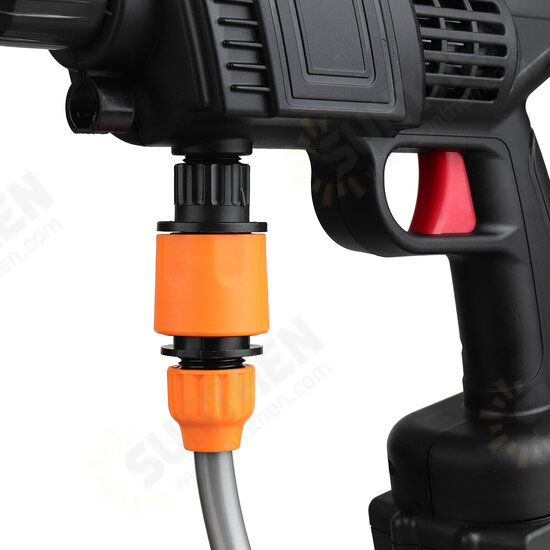 600W 20000mAh Wireless High Pressure Car Washer Guns Portable Water Pump Kit Handheld Sprayer W/ 1/2pcs Battery