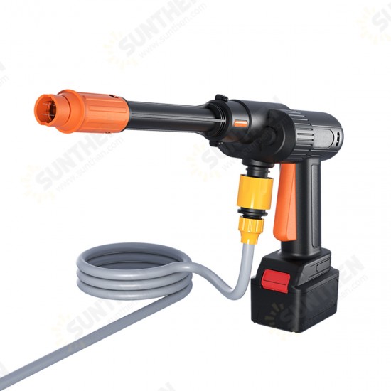 600W Cordless Electric High Pressure Car Wash Water Spray Cleaner Portable Car Washer Washing Machine Spray Foam Nozzle