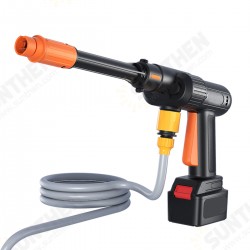 600W Cordless Electric High Pressure Car Wash Water Spray Cleaner Portable Car Washer Washing Machine Spray Foam Nozzle